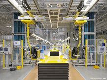 Energy Guiding Chains and IPT Rail System are used at a assembly line